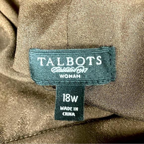 TALBOTS Cocktail Dress Women’s Plus SIZE 18W Ombre Sleeveless Front/Back V-Neck - Picture 7 of 8